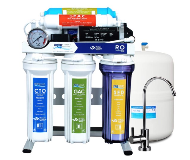 6 Stage Under the Sink Reverse Osmosis Drinking Water Purifier System (75-100 GPD)